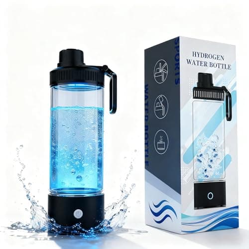 Manopola Hydrogen Water Bottle,2026 Upgrade Hydrogen Water Machine-SPE PEM Technology,3-Minute H₂ Production,Remove Ozone/Nitrogen,Portable Water Ionizer for Travel,Home,Office Unisex 500ML Black - Image 1