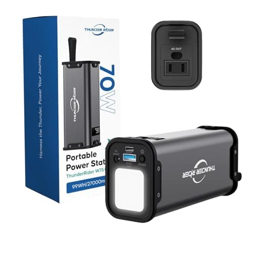 Portable Power Bank with AC Outlet 99.9Wh 27000mAh Laptop Charger, External Battery Pack 110V 70W Portable Power Station for Travel, Camping, Office, Blackout Emergency - Image 1