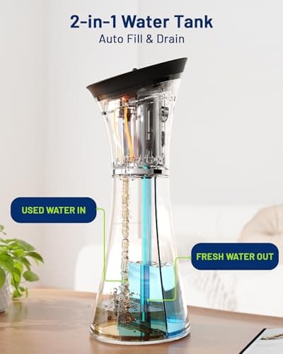 KAUGIC Upgraded Ear Wax Removal with One-Piece Waste Tank, Safe Cleaner with Water Temperature Sensor, Effective Ear Irrigation Kit, IPX7, FSA-HSA-Eligible, Semi-Transparent - Thumbnail 4