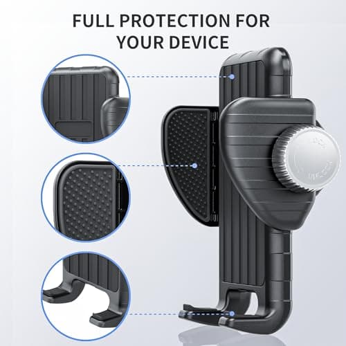 SINOTATO Motorcycle Phone Mount, Bike Bicycle Mount Handlebar Cell Phone Clamp Ebike Scooter Phone Clip for iPhone 16 Pro Max/Plus, 15 Pro Max, S10, S20, More 4.7" to 6.8" Smartphones - Thumbnail 5