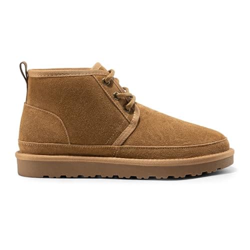 Bruno Marc Men's Winter Snow Boots FuzzyGo Cozy Suede Leather Cold Weather Warm Outdoor Casual Ankle Boots,Size 12,Chesnut,SBSB2402M - Thumbnail 3