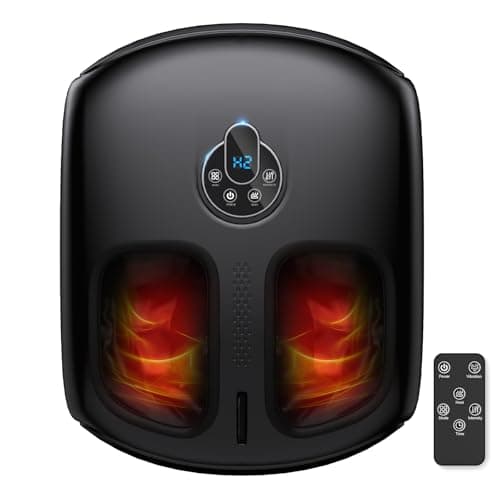 HTM Foot Massager with Heat - Shiatsu Deep Kneading to Relieve Tired & Aching Feet, Fits Size 6-13 - Image 1