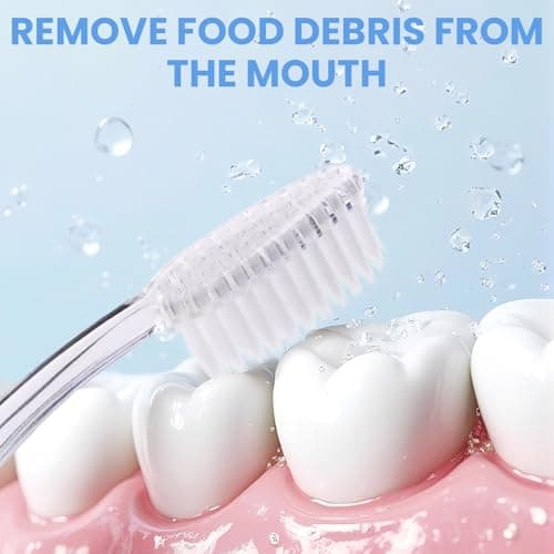 ACSKD 200PCS Disposable Toothbrushes, Individually Wrapped Travel Toothbrushes Bulk, Soft Brush Bristles Travel Single Use Toothbrush for Home Hotel Camping - Thumbnail 4