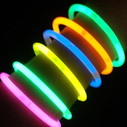 HONLYNE 200 Pcs Glow Sticks Bulk Party Pack, 8'' Glow in the Dark Party Supplies, Glow in the Dark Light Up Sticks with Connectors, Party Favors for Birthday, Concert, Raves, Halloween, Christmas - Thumbnail 4