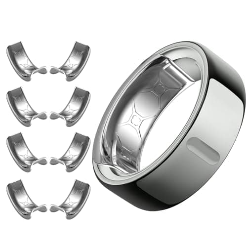 YWXTW [Invisible Grips for Oura Ring Size Adjuster, Waterproof Adhesive Guard Compatible with Samsung/Ultrahuman Ring, Thinner Sizers for Loose Rings, 8 Pack [Silver] - Image 1