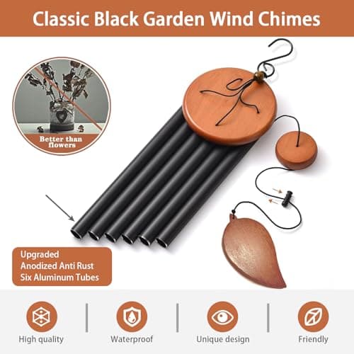 Wind Chimes, Wind Chimes for Outside with Upgraded Tube, Outdoor Windchime for Garden Yard Patio Decor, Unique Gift for Women Men - Thumbnail 2