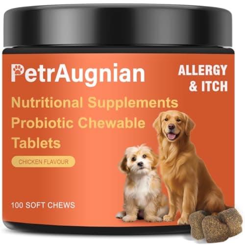 Dog Allergy Chews | Daily Support for Itchy Skin, Immune Health & Seasonal Allergies from Probiotics Omega 3 Quercetin Colostrum,Paw Licking, Pet Itchy Ear Relief Supplement - 100ct - Image 1