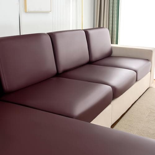 UWWGKK Waterproof Couch Covers, Couch Cover with Chaise for Sectional Sofa,L Shape Sofa - Thumbnail 5
