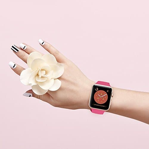 MITERV Compatible with Apple Watch Band 38mm 40mm 41mm 42mm 44mm 45mm 49mm Women Men Soft Silicone Sport Strap Replacement Wristbands with Classic Clasp for iWatch Series 8 7 6 5 4 3 2 1 SE 6Pack (for Apple Watch 42mm/44mm/45mm/49mm, Ocean Blue/Lilac/Orange/Black/Peach/Red) - Thumbnail 5