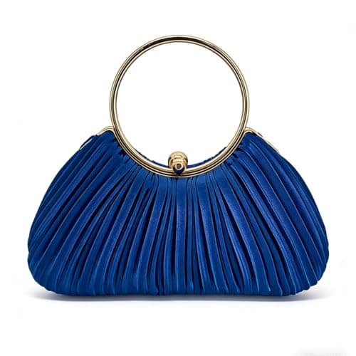 Evening Clutch Purses - Women's Evening Bag Party Purses Handbag for Cocktail Prom Party Wedding Formal (Blue) - Image 1