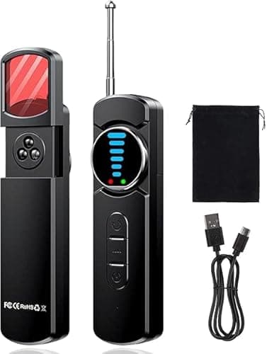 Irosiy Upgraded Hidden Camera Detector - AI-Powered Anti-Spy Device, GPS Tracker & Bug Detector, Portable RF Signal Scanner for Hotels, Travel
