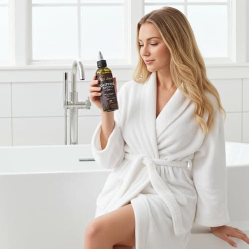 S-Secrets Hair Growth Oil 4oz for Thinning| Balding| Repairs Hair Follicles| Promotes Thicker| Stronger hair for men and women Coffee/Caffeine Growth Oil - Thumbnail 6