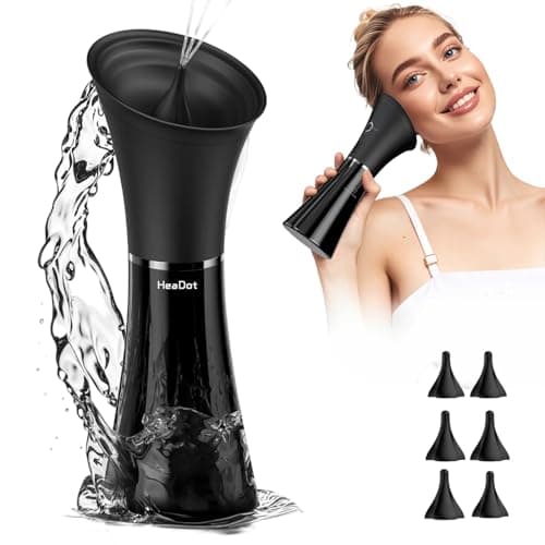 Electric Ear Wax Removal System, Water Powered Ear Cleaning Tool with Irrigation Flusher, 6 Tips, 4 Pressure Settings - Safe & Effective for Ear Wax Buildup Flushing and Cleaning - Image 1