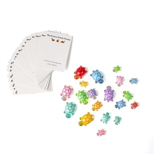 mountova 20 Sets Pocket Hug Card with Turtle Tokens Encouragement Cards with Motivational Quotes Emotional Support Anxiety Relief Gifts for Family Friends Coworkers - Image 1