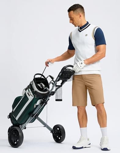 Soothfeel Men's Casual Shorts 7"/ 9" /11" Golf Shorts for Men Flat Front Dress Work Shorts Lightweight with 3 Pockets Dark_Khaki L11.W38 - Thumbnail 3