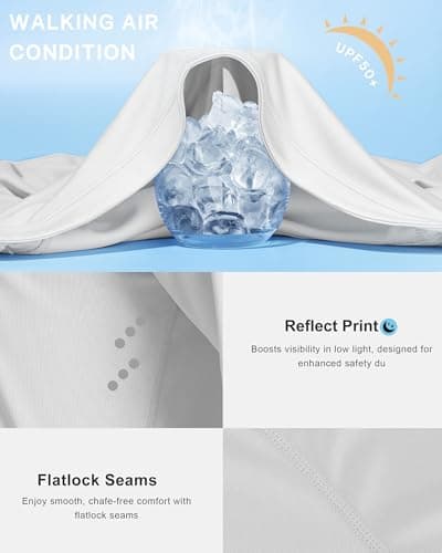 Men's UPF 50+ Swim Shirts, Sun Protection Short Sleeve Rash Guard, Quick Dry T-Shirt for Fishing and Surfing White - Thumbnail 4