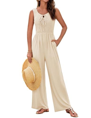GRACE KARIN Overalls Women Rompers And Jumpsuits Business Casual Outfits for Women Khaki 2XL - Image 1