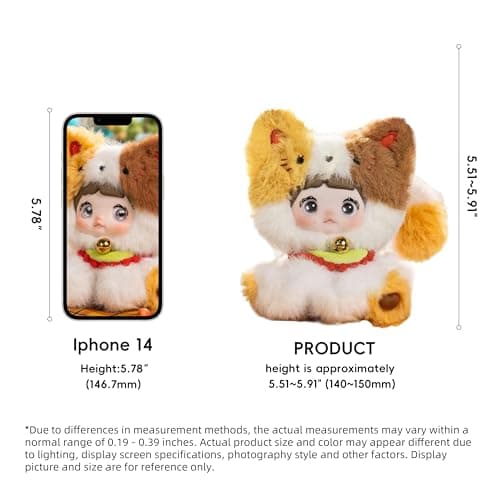 POP JOY Nommi Plush Blind Box Sitting Zoo Series Soft Vinyl Stuffed Collectible Toy Figures Cute Animal Surprise Mystery Gift 3+ Single Box - Thumbnail 2