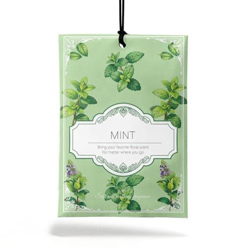 YAXUNDZ Mint Sachets for Drawers and Closets - 1 Pack Long Lasting Odor Eliminator Bags, Natural Fresh Scent for Wardrobe, Storage, Car & Home, Air Freshener Sachets - Image 1