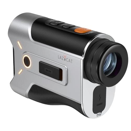 LAZYCAT Golf Rangefinder with Slope,1200 Yards Laser Range Finder Golfing Dimmable,Range Finder Golf 7X Magnification,Flag Lock Vibration,Measure Speed,Rechargeable with Magnet,Golf Gifts for Men - Image 1