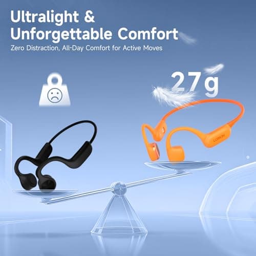 LOBKIN Bone Conduction Headphones,Bluetooth 6.0 Swimming Headphones Wireless, IPX8 Waterproof 32G Memory Open Ear Earphones with Microphone, 8H Playtimes for Hiking,Running,Swimming,Cycling - Thumbnail 5
