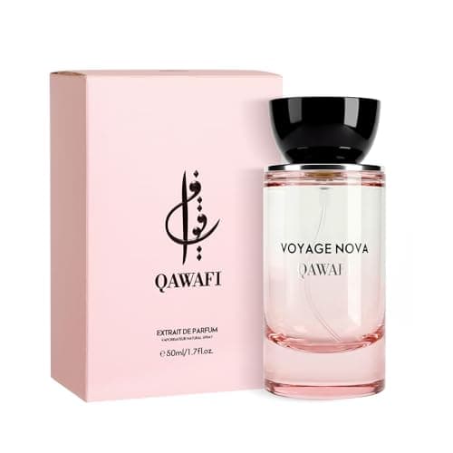 QAWAFI Voyage Nova Eau de Parfum for Women, Sparkling Lychee Bergamot and Ginger, Rose Peony and Cocoa Blossom, Smooth Patchouli Finish, Romantic Spring Fall Signature Scent, 50ml 1.7fl oz - Image 1