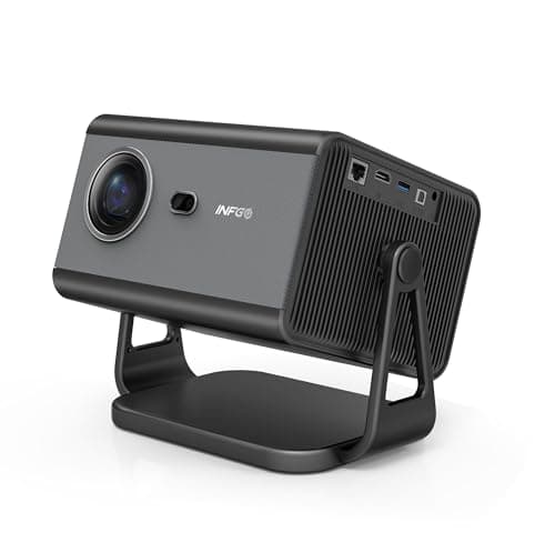 4K Projector with Wifi and Bluetooth 800ANSI, INFGO Movie Theater Projector with NETFLIX/Prime Video/YouTube Built-in, Dual App Store - Image 1