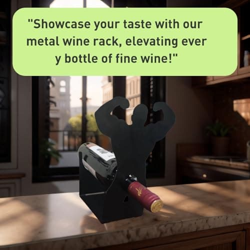 Vyrecronix Creative Wine Holder – Funny Table Centerpiece for Kitchen, Bar, and Parties – Freestanding Wine Storage Rack – Unique Gift Idea for Wine Enthusiasts - Thumbnail 4