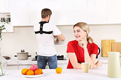 Schiara Posture Corrector for Men and Women, Comfortable Upper and Back Brace, Adjustable Back Straightener Support for Back, Shoulder and Neck - Thumbnail 5