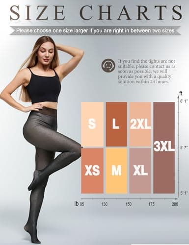 KBVOT Fleece Lined Tights Women Sheer Warm Pantyhose Leggings Fake Translucent Thermal Winter Thick Tights for Dresses - Thumbnail 6