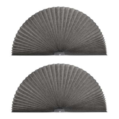 Zipcase 2 Pack Arch Window Shade, Arch Light Filtering Fabric Shade fit for Perfect Half-Round Arch Windows No Tools Installation, Grey, 72” x 36” - Image 1