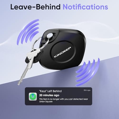 Air Tracker Tag 4 Pack: Bluetooth Item Finder with Apple Find My APP (iOS Only), Item Locator for Keys Finder, Luggage Tracker, Bags Wallets Tracking, IP67 Waterproof Smart Tag - Thumbnail 3