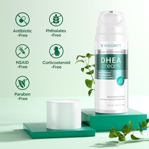 Vigority Dhea Cream - Bioidentical Natural Dhea for Women - Three Month Supply - 4.25 oz - Thumbnail 4