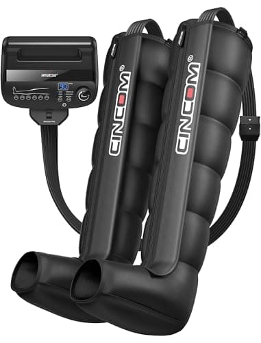 CINCOM Air Compression Recovery System - 6-Zone Professional Dynamic Pressure Leg Massager Boots for Circulation Improvement & Muscle Recovery, Compression Therapy for Athletes, FSA-HSA Eligible - Image 1