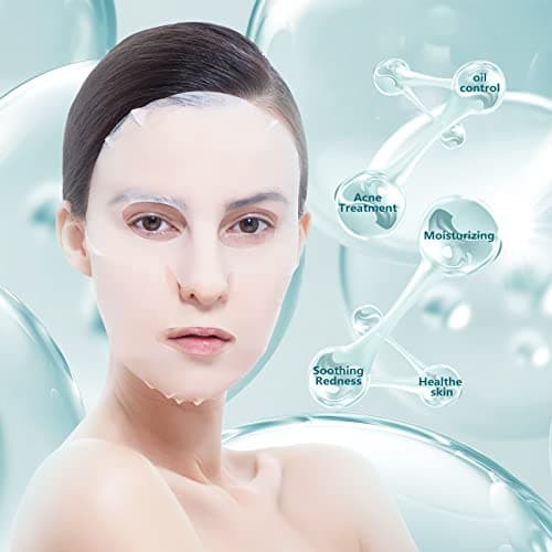 YAFUSIPE Facial Mask Anti Acne Face Masks Skin Care, Sheet Masks With Salicylic Acid Sheet For Acne Prone Hydrating Moisturizing Skincare for Scar Breakouts Pimple Beauty Oil Control Redness 10 Sheets - Thumbnail 4