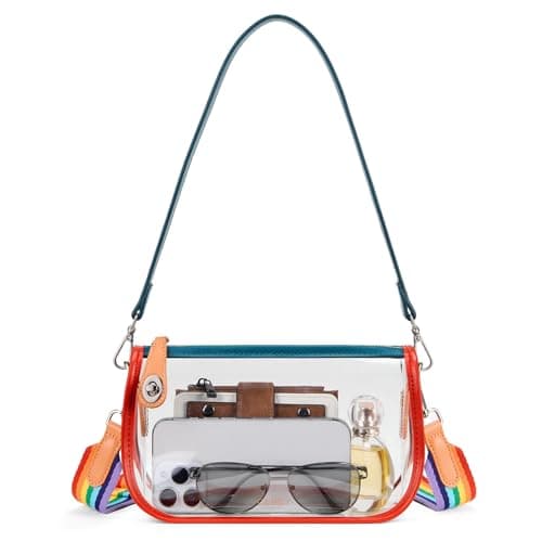 CLUCI Clear Bags for Women,Small Clear Purse,Clear Crossbody Bag,Clear Shoulder Bag for Concerts Sports Events Festivals - Image 1
