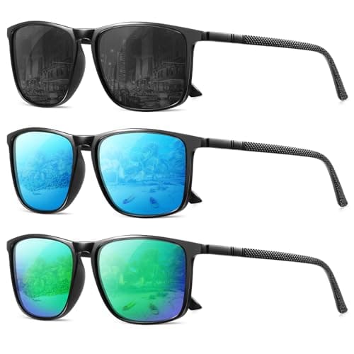 YDAOWKN Polarized Sunglasses for Men, Lightweight Sun Glasses With UV Protection for Driving Fishing Golf - Image 1