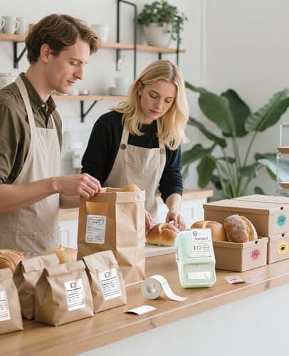 NIIMBOT B21 Label Maker, 2 Inch Portable Inkless Label Machine, Mint Green - Thumbnail 3