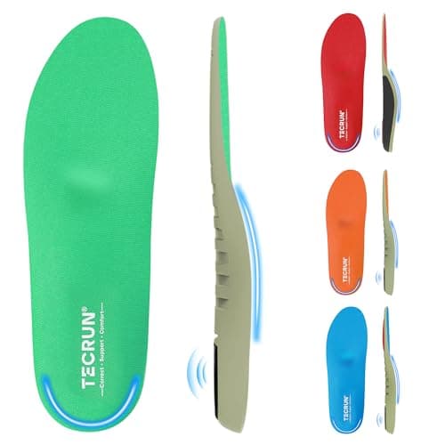 Plantar Fasciitis Relief Insoles Orthotic Arch Support Inserts Women Men - 8 in 1 Foot Pain Relief Shock Absorb Work Boot Shoe Insoles 4 Arch Types for Your Best Fit & All-Day Comfort Support - Image 1