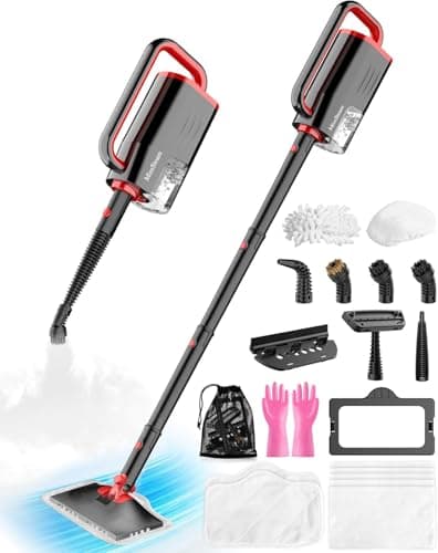 Steam Mop, 19-in-1 Detachable Handheld Steam Cleaner for Home, 230°F Floor Steamer, 2 Steam Modes,3 Adjustable Level, 350ML Tank, Powerful Steam Mops for Cleaning Hardwood Floors, Carpet Tile Grout - Image 1