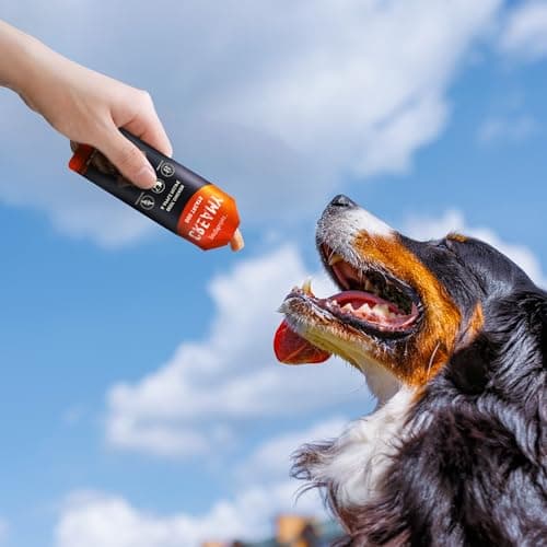 PETPHABET Lickable Squeeze Treats for Dogs, Creamy Puree Dog Food Meal Topper, Puppy Pouch Treats for Training and Enrichment, Healthy Beef Chicken & Apple Recipe (8 ct/1.4 oz Each) - Thumbnail 5