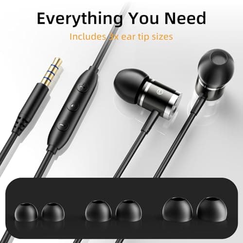 Wired Earbuds with ENC Noise Cancelling Microphone, in Ear Monitor (IEM) Wired Headphones with 3.5mm Jack, HiFi Deep Bass Earphones for iPhone 16/15 Pro Max/PC/Gaming - Thumbnail 6