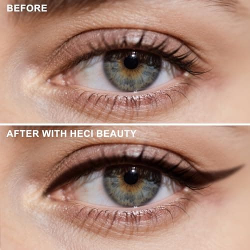 HECI BEAUTY Sharpenable Gel Eyeliner Pencil, Multi-Use Longwear Eyeliner Pencil, Ultra-Smooth Tip Eye Makeup with Up to 24HR Wear, Waterproof & Smudge-Proof - Dark brown - Thumbnail 4
