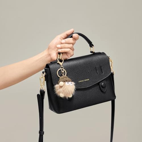 CinvaiKrose Crossbody Bags For Women, Leather Handbags For Women, For Two Carrying Styles With Charms - Thumbnail 4