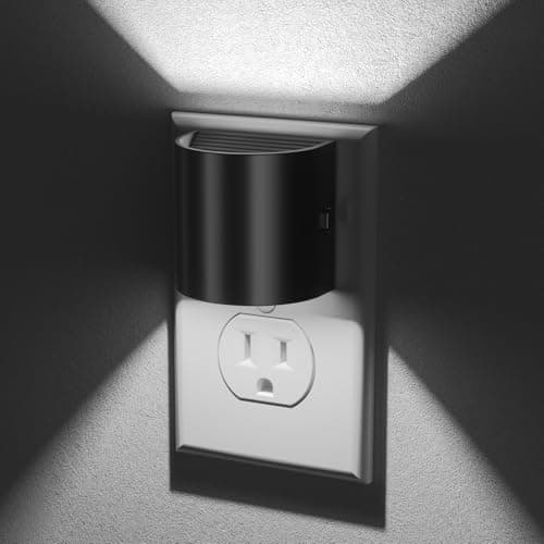 Night Light, Night Lights Plug into Wall, 2 Pack, Dim LED Nightlight with Dusk to Dawn Sensor, 5000K Daylight White Dimmable Plug in Night Light, Up & Down Lighting for Bedroom, Bathroom, Hallway - Image 1