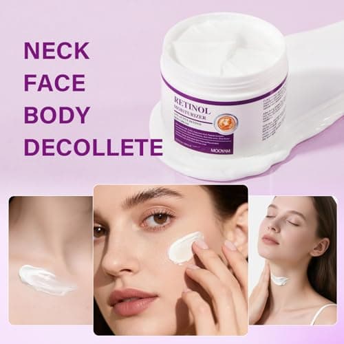 Moisturizer Cream, Retinol Face Moisturizer, Wrinkle Cream for Face Neck with Collagen Hyaluronic Acid, Hydrating, Anti-Aging, Anti-Wrinkle, Firming Skin Care - Thumbnail 6