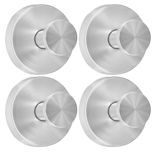 AuraHaven Suction Cup Shower Hooks for Inside Shower – 15 LB Heavy-Duty No-Drill Towel Hooks, Removable & Reusable for Towels, Robes & Loofah, Waterproof for Glass & Tile(4 Silver) - Image 1