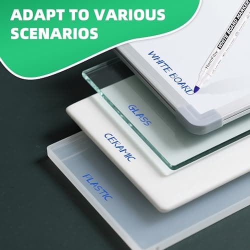 HomFilix White Board Markers Dry Erase 36 Pack Bulk, 2 mm Fine Bullet Tip, Low-Odor Plant-Based Ink, 4 Colors for Classroom, Office & Home Use | Premium Dry Erase Marker Set - Thumbnail 3