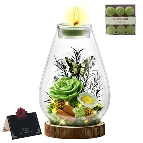 Mothers Day Gifts Birthday Gifts for Women Forever Flower Preserved Rose in Glass Dome Flowers for Delivery Real Roses for Grandma, Mom, Daughter and Sister - Image 1