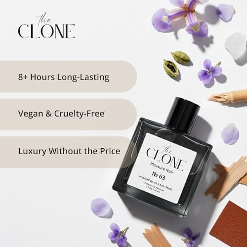Clone, Pleasure Noir No. 63 - Inspired by S.antal 33 For Men Women Unisex, Extrait de Parfum, Luxury Fragrance Perfume Spray, 1.7 Fl Oz (50ml) - Thumbnail 3